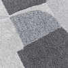 Abstract Handmade Wool Silk Wall Art Grey 2 Panel Set 7 x 5 Feet