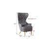 Jayeh High Back Chair in Grey Colour