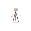 Shaela Natural Linen Shade Floor Lamp