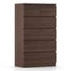 Bocado Tall Engineered Wood Chest of 6 Drawers in Columbian Walnut Finish