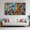 The Castle Decor Brick Lane Graffiti Wall Art Set of 5 27x48 Inch