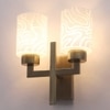 Eliante Modern Wall Lights Mild Steel & Glass Material Antique & White Finish