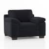 Esquel Premium 1 Seater Fabric Sofa in Deep blue velvet Colour