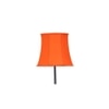 Maxwell Orange Cotton shade with Iron floor lamp
