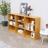 Hexa Engineered Wood Bookshelf Multipurpose Storage Rack in Giant Wood Colour