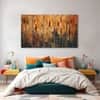 The Castle Decor Abstract Wall Painting Wooden Framed Digital Painting 27x48 Inch