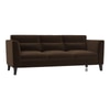 Lewis 3 Seater Fabric Sofa in Dark Earth Colour