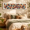 Retro Geometric Bauhaus Canvas Wall Art 12 x 46 Inch