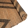 Jula Jute Rectangle Carpets Durry  in Black Colour