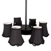 Devansh Dual Gold Metal  Wallmounted Lamp With Cotton Off-White Shade