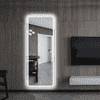 Full-Length Bedroom Dressing Mirror with Lights Adjustable LED Standing Mirror