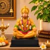 Devotional Divine Serenity Hanuman Statue in Multicolor Colour