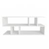 Spydercraft Zig Zag Modern Coffee Table in White Finish