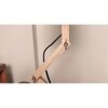 Flex Beige Wooden Table Lamp with Black Fabric Lampshade