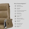Ettorez Majestic Ultra Premium Leatherette Office Chair In Camel Colour