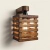 Lyon Brown Solid Wood Wall Lights