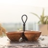 Ireka Home Munch Trio Acacia Wood Snack Bowl Set – Set of 3
