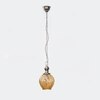 Esarosa amber glass and metal hanging light