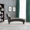 Fiest Velvet Chaise Lounger in Grey Colour