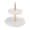 Marble Harmony Two-Tier Display