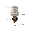 Devansh Metal Electric Wall Light in Gold Colour with Multi Shade Count of 1 Light