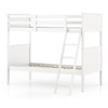 Hiddensee Solid Wood Bunk Bed in White Colour