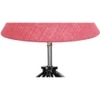 Harlow Pink Jute Table lamp with Wood & Iron Base