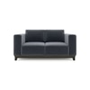 Taarkashi 2 Seater Fabric Sofa in Marengo Grey Velvet Colour
