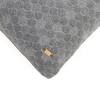 Bubbles Dark Grey Melange Quilted Cushion Cover 18X18 Inches