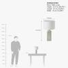 Maiori Handicrafted Table Lamp in Black, blue and white Colour