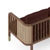 Taran 3 Seater Wooden Sofa in Deep Crimson Velvet Colour