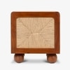 Abacus Solid Wood Bedside Unit in Brown Colour