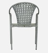 Esperance  Wicker Chair In  White And Black Finish