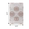 Jaipur Rugs Soft Modern Geometric Wool 5x8 Feet Classic Gray & Bijou Blue Dhurrie Carpet
