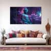 The Castle Decor Lord Buddha Meditation Wall Painting Wooden Framed 27x48 Inch (Style 21)