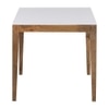 Metalsmith Elegant Side Table – Solid Wood, Walnut Finish (Large)