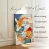 Abstract Traditional Koi Fish Canvas Wall Art 22 x 34 Inch