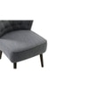 Azal Accent Chair in Grey Colour Set 2 Solid Wood Accent Chair in Grey Colour