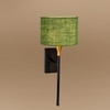 Devansh Metal Electric Wall Light in Black Colour with Green Shade Count of 1 Light