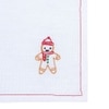 Gingerbread Man Set Of 2 Napkins With Off White Colour