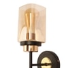 Eliante Modern Wall Lights Mild Steel & Glass Material Black, Gold & Champaign Finish