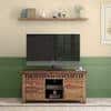 Fidora Solid Wood TV Unit in Teak Finish