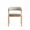 Harbor Solid Wood Dining Chair in Khaki Colour