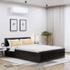 Hexa Engineered Wood Modern King Bed With Headboard With Storage In Flower Wenge