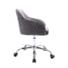 Doe Buck Leisel Modern Grey Velvet Office Chair