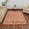 Multicolor Traditional Machine Made Polyester 4 X 6 Feet Carpet