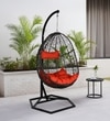 Bern Wicker Swing In Black Color