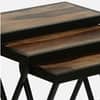 Nugent Sheesham Wood Nest of Tables in Natural Finish by Bohemiana