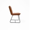 Maple Metal Dining Chair in Brown Colour