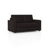 Apollo Compact High Back 2 Seater  Fabric Sofa In Deep Brown Velvet Colour